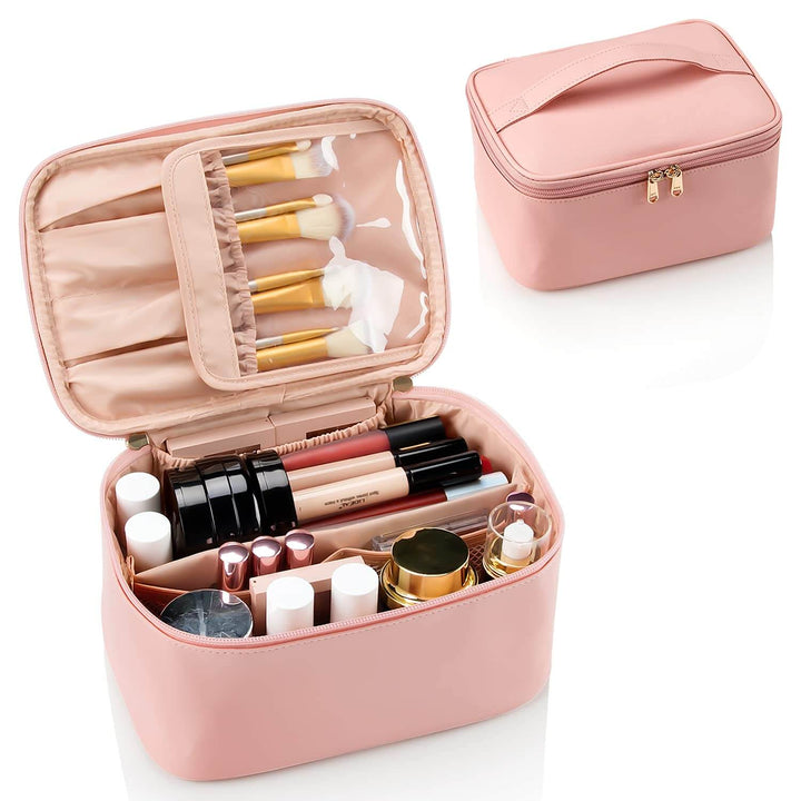 Rejse Make-up Organizer med justerbare rum