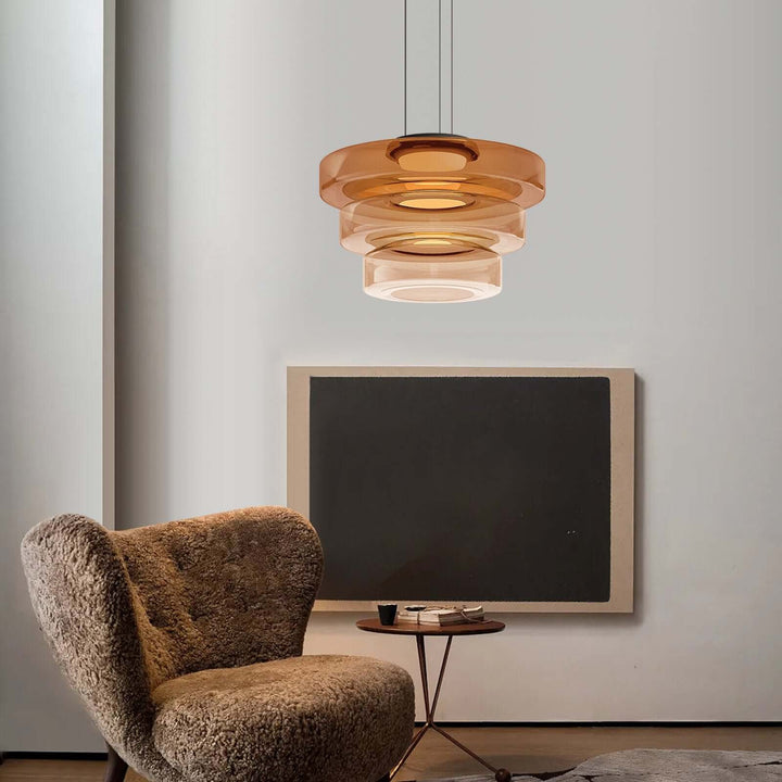 Elegant Bauhaus Glas Pendel Lampe