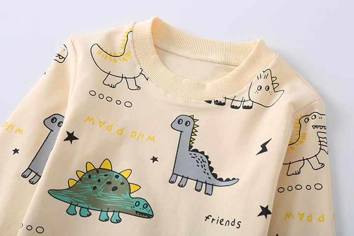 Børns Dinotøj Sæt - T-shirt & Bukser til Børn