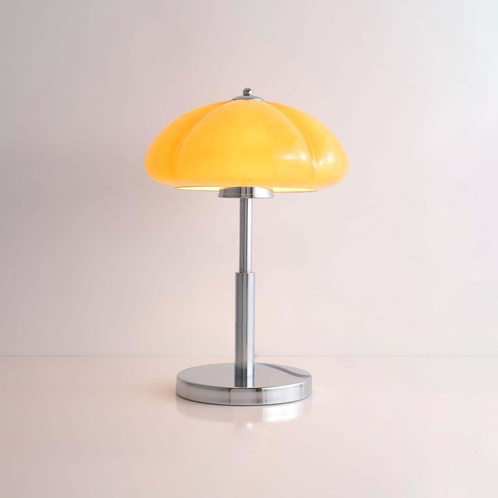 Svamp Design Bordlampe Glas Ravfarvet