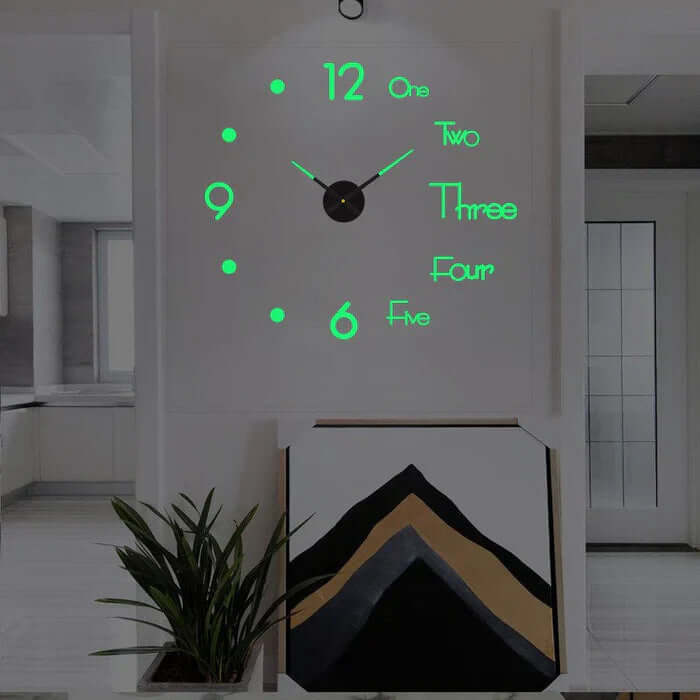 Moderne Design Vægur med Stille Urværk