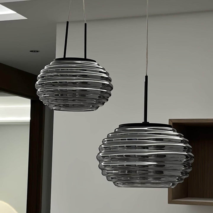 Moderne Halo Pendelophæng, 3-flamme