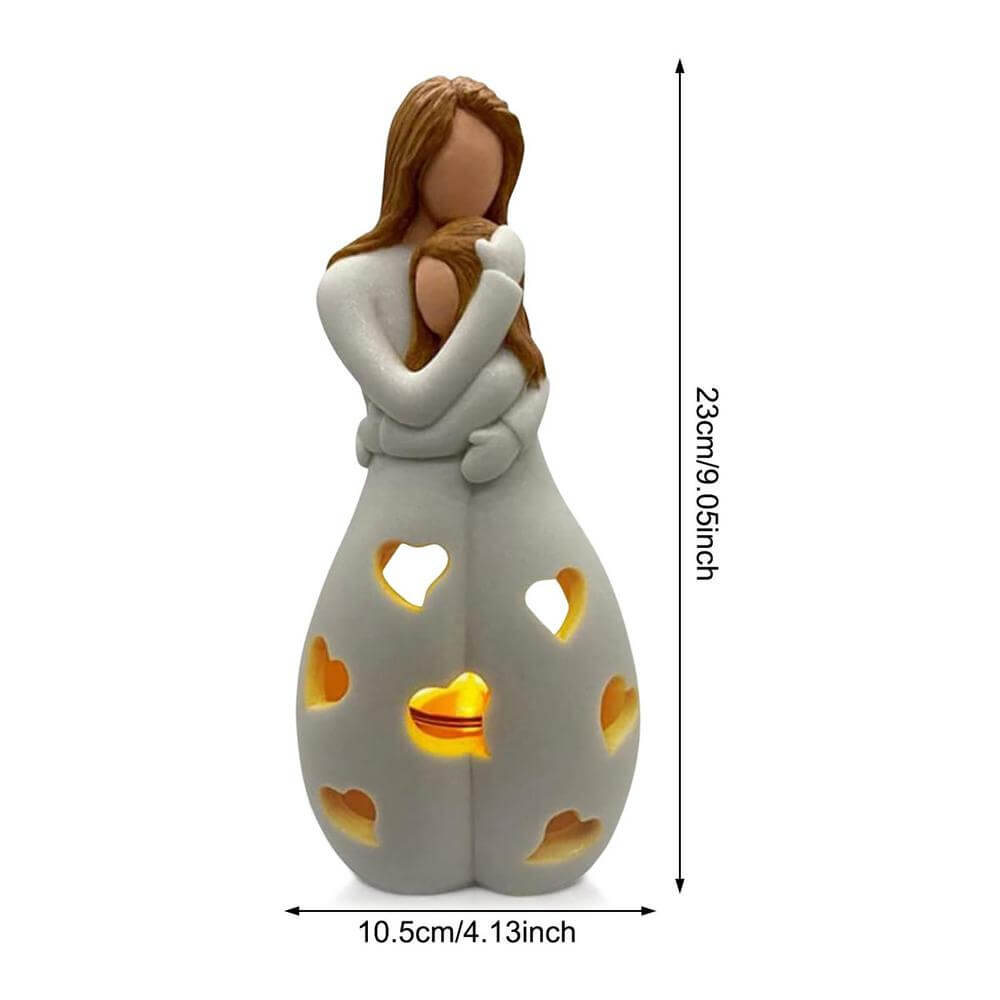 Dekorativ Kærlighedslys Lampe, 22cm, Beige