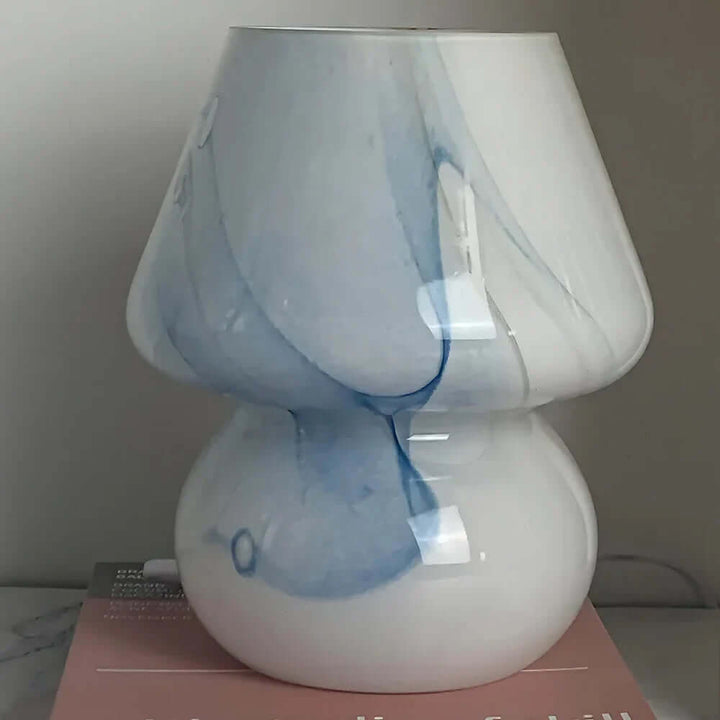 Dekorativ glas svampelampe