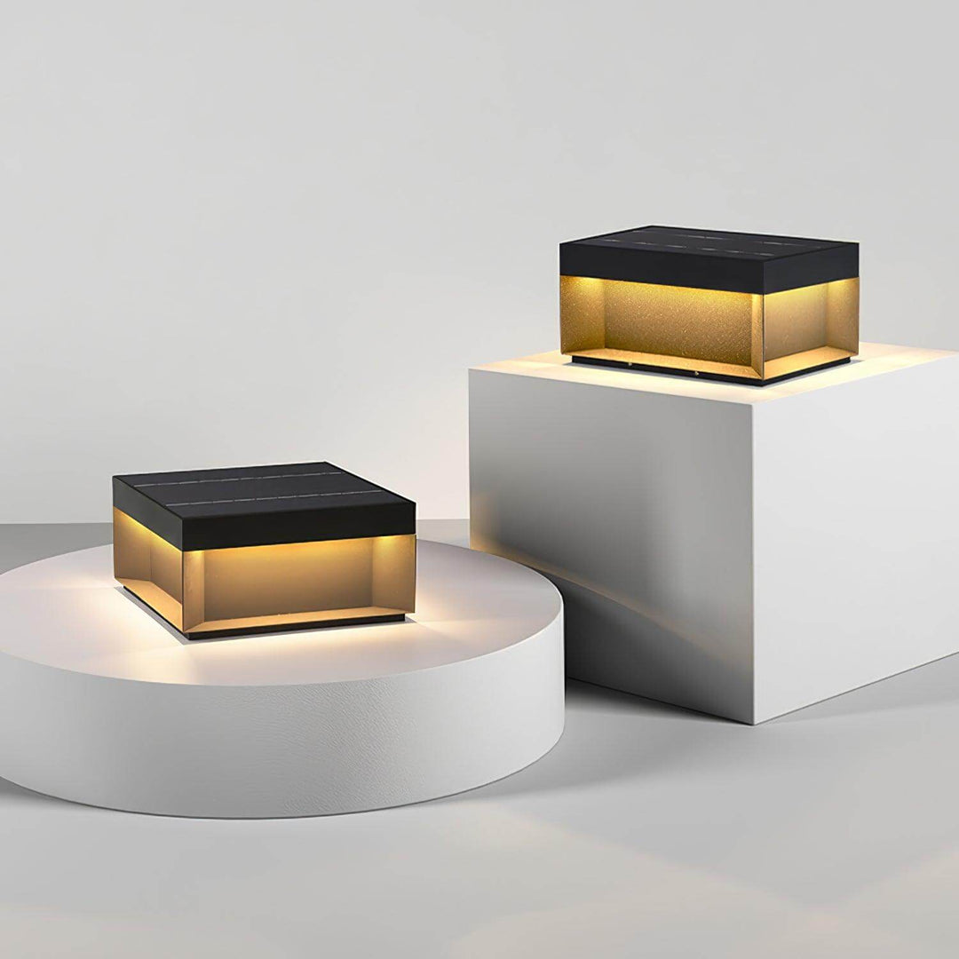 Solar udendørs pullertlampe - vejrbestandig