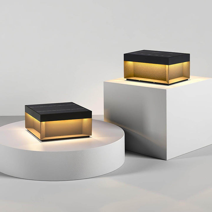 Solar udendørs pullertlampe - vejrbestandig