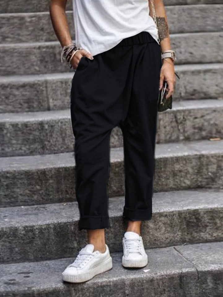 Komfortable, stilfulde baggy bukser til kvinder, perfekte til et afslappet hverdagslook.