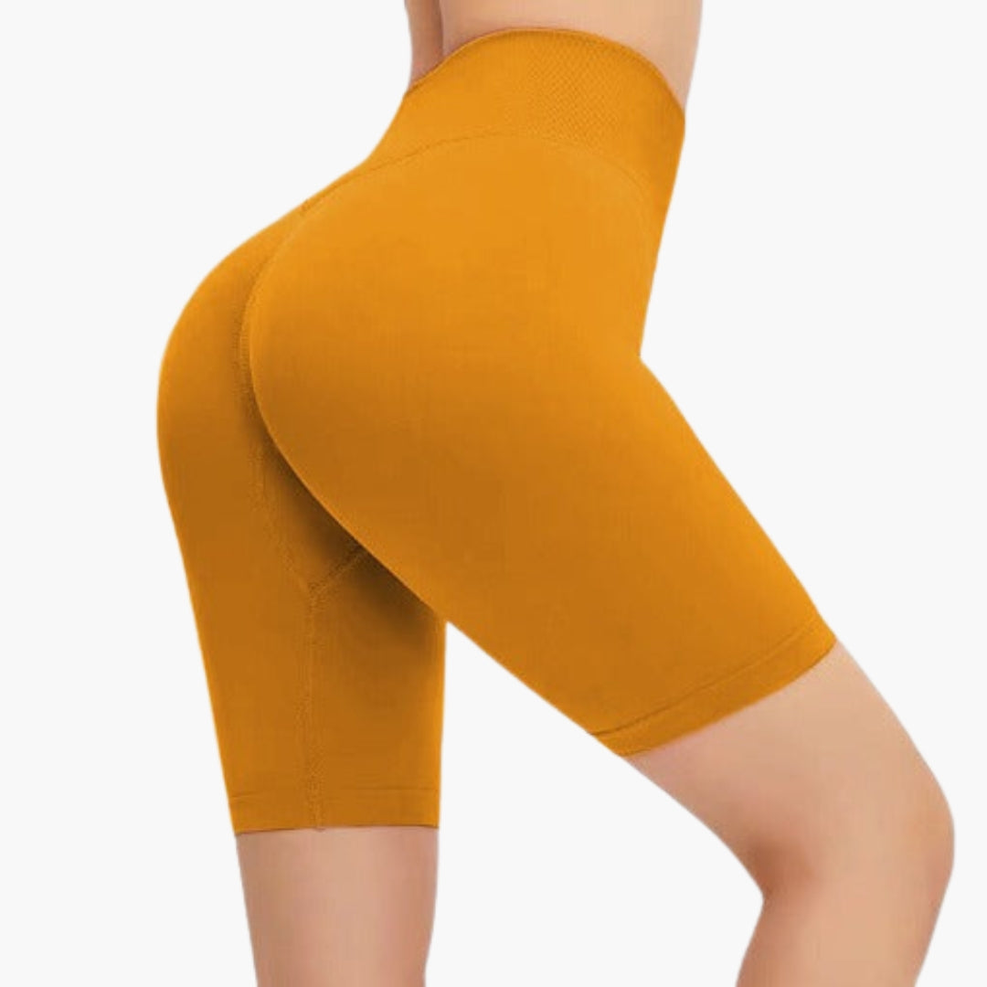 Højtaljede shorts med formende effekt. Komfortable Bermuda shorts til kvinder i alle aktiviteter.