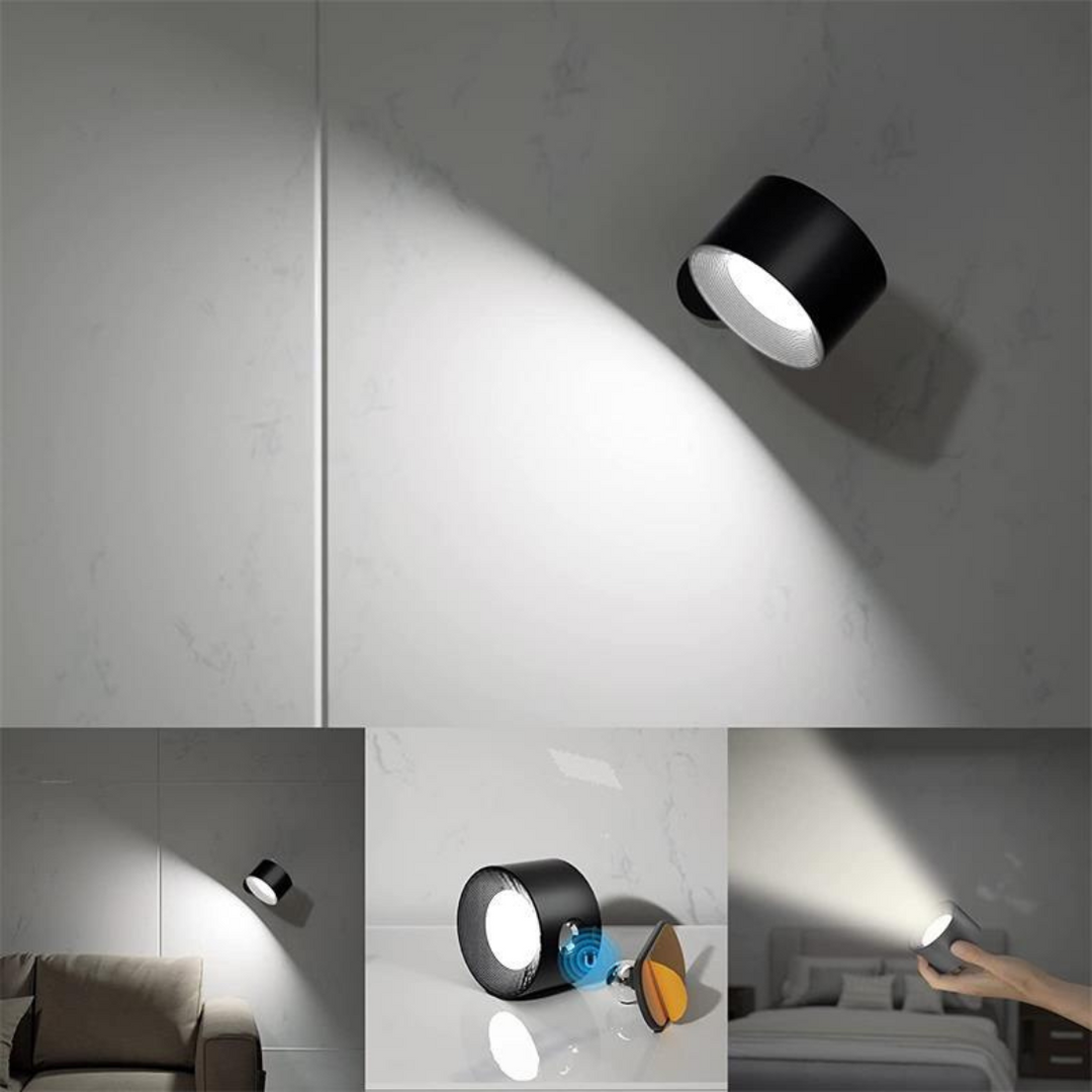 LED væglampe med USB-opladning. En fleksibel og genopladelig lyskilde til moderne hjem indendørs.