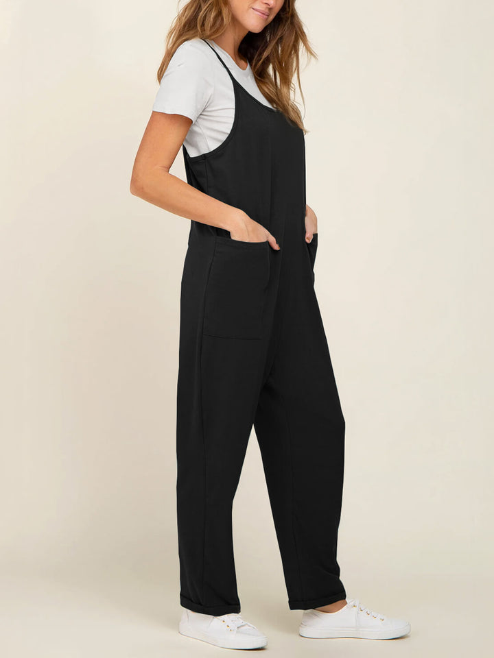 Komfortabel hverdag jumpsuit til kvinder med elastisk talje og løs pasform.