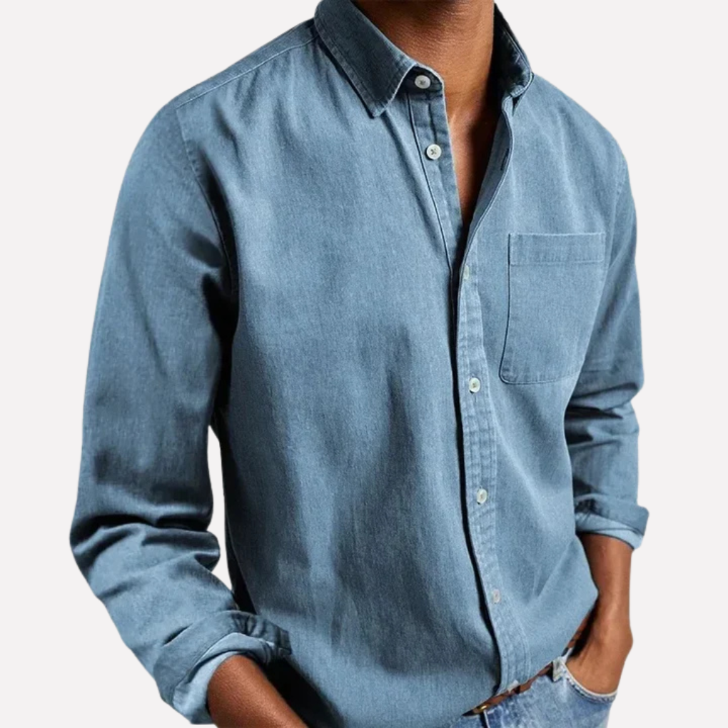 Moderne casual herreskjorte. Stilren, alsidig og komfortabel. Perfekt til herretøj og fritid.