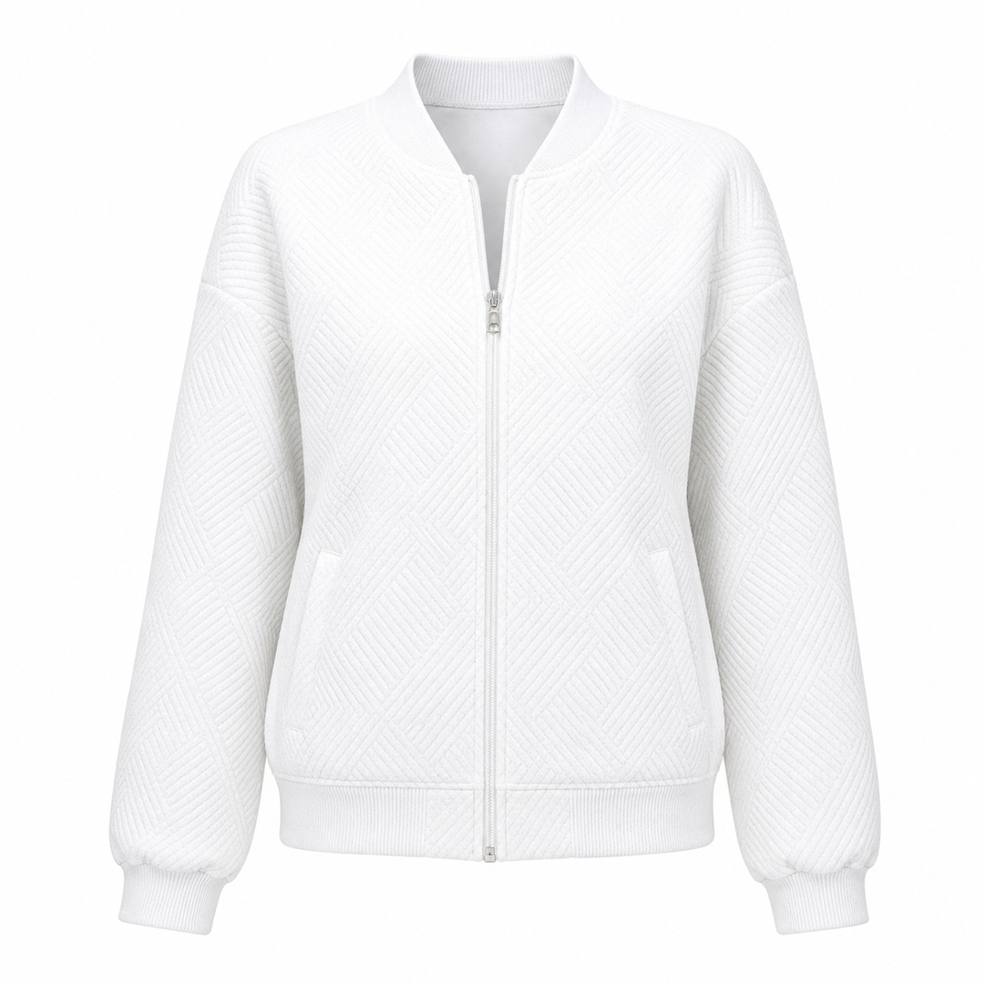 Dame bomberjakke med moderne pasform, ideel overgangsjakke til hverdag og stilfulde looks.