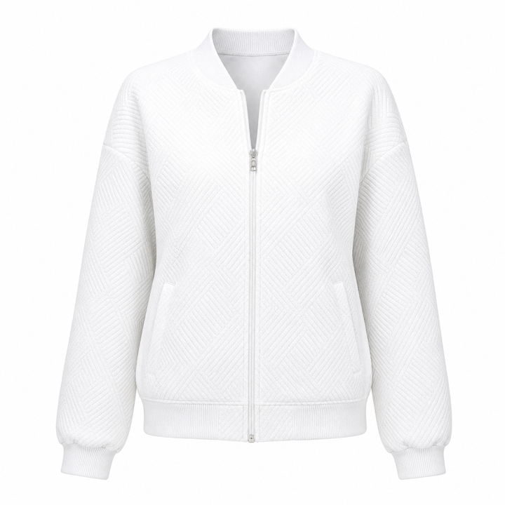Dame bomberjakke med moderne pasform, ideel overgangsjakke til hverdag og stilfulde looks.
