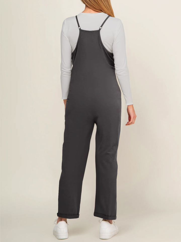 Afslappet jumpsuit til kvinder med elastisk talje, et must-have til sommergarderoben.