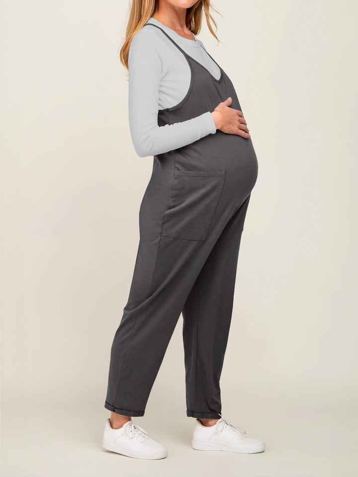 Kvinders jumpsuit med elastisk talje, perfekt til en komfortabel og moderne stil.