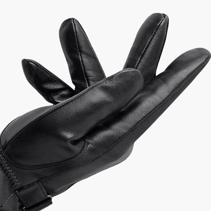 Komfortable herrehandsker til vinter med justerbar rem sikrer en perfekt pasform og varme i koldt vejr.