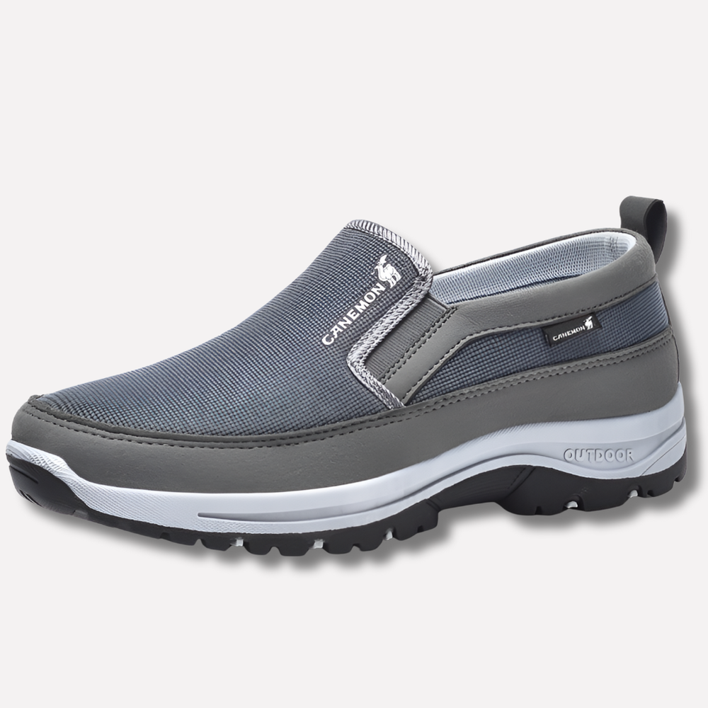 Fleksible, vandtætte slip-on herresko. Ortopædiske sko med maksimal komfort til arbejde og hverdag.