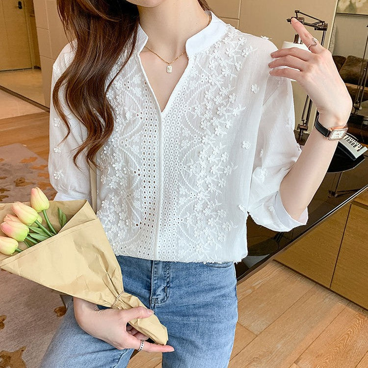 Dame Elegant Hverdagsbluse – Stilfuld og Komfortabel Pasform