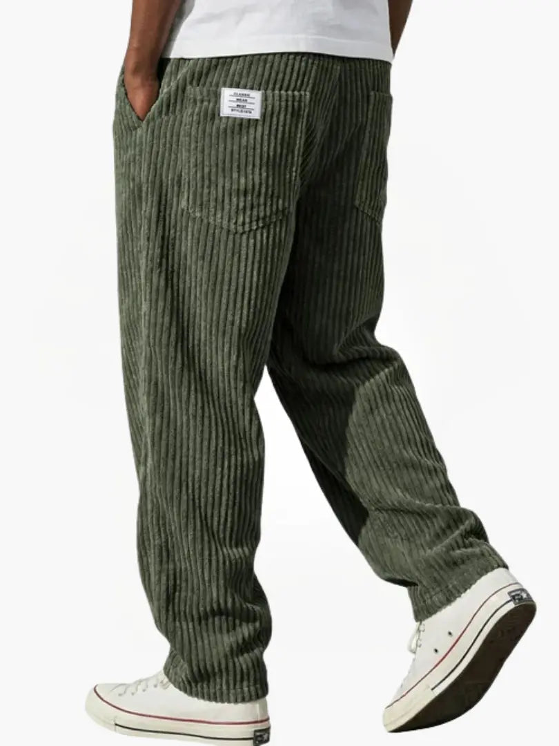Elegante herrebukser med tekstur, der tilbyder maksimal komfort. Perfekte til en stilfuld og afslappet herremode.