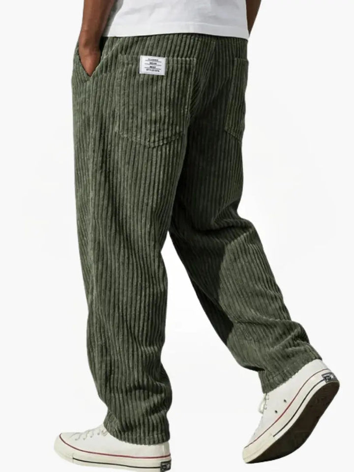Elegante herrebukser med tekstur, der tilbyder maksimal komfort. Perfekte til en stilfuld og afslappet herremode.