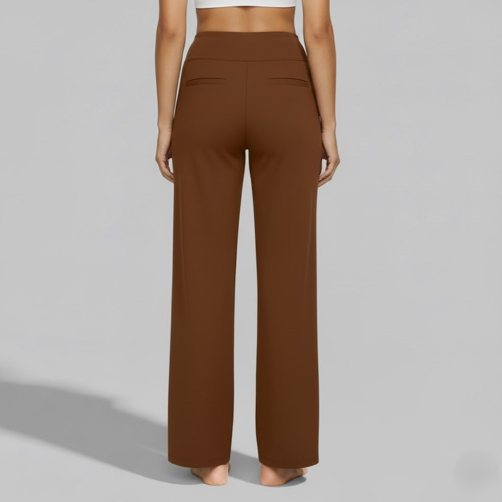 Stilrene dame wide-leg bukser, der kombinerer komforten fra loungewear med et elegant look.