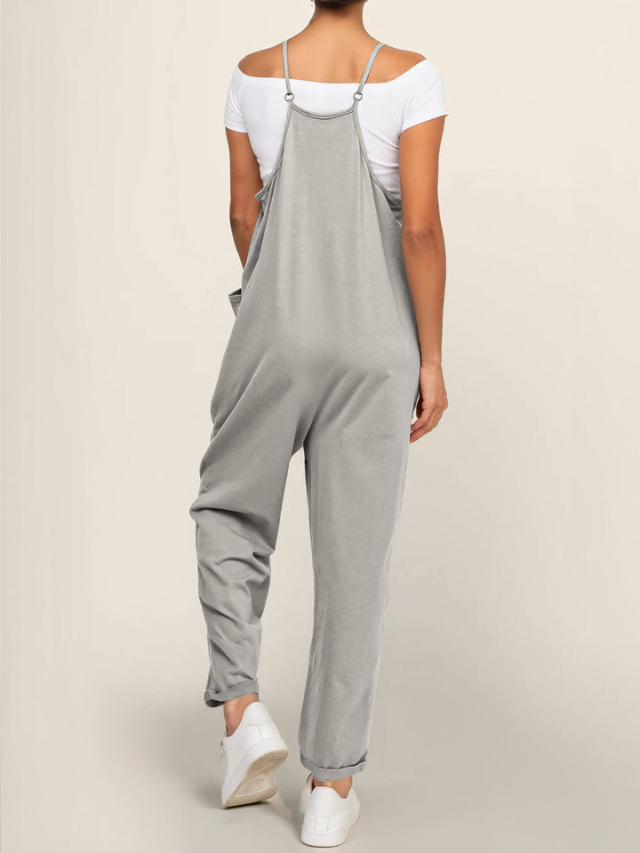 One-piece jumpsuit til kvinder med elastisk talje, nem at style til enhver anledning.