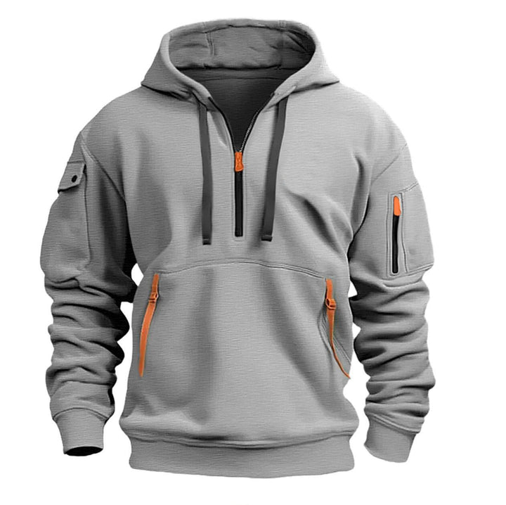 Stilfuld herre hoodie, alsidig overdel til et moderne fritidslook.