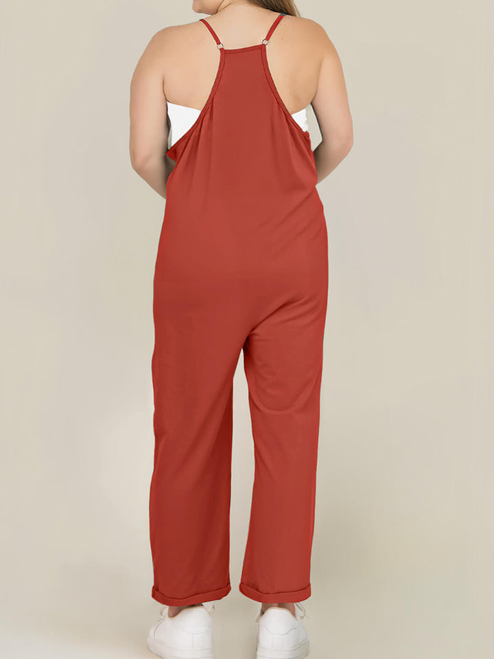 Kvinders jumpsuit med elastisk talje, et moderne og praktisk valg til enhver kvinde.