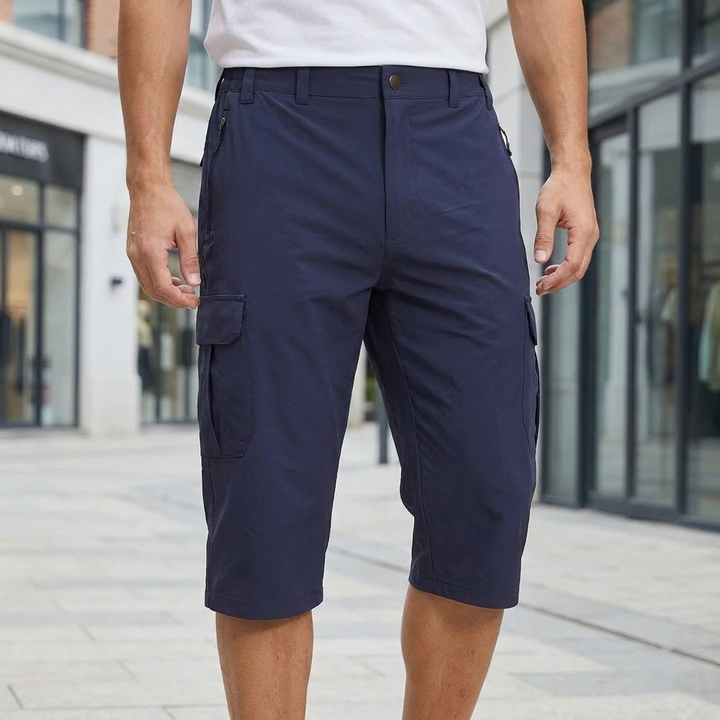 Mænds hurtigtørrende cargo shorts, komfortable til eventyr, outdoor og hverdagsbrug i sommer.