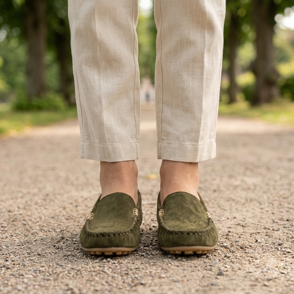 Gå komfortabelt i disse ortopædiske dame loafers. Skridsikker sål og elegant design til kvinder.