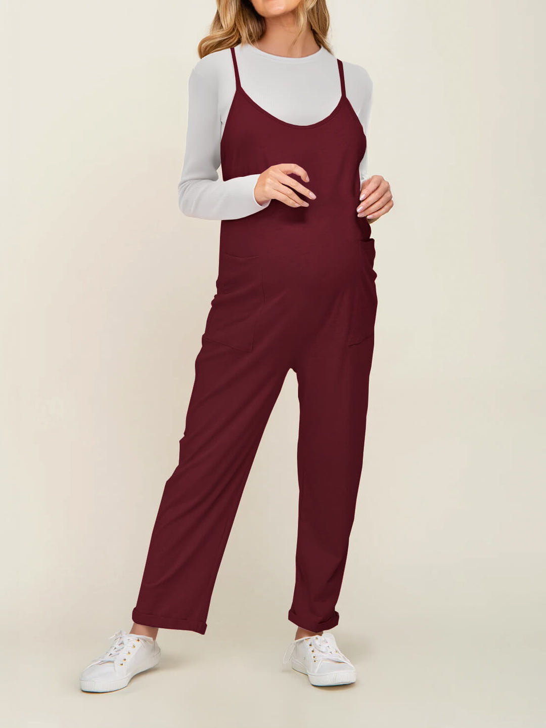 Komfortabel kvinders jumpsuit med elastisk talje, perfekt til en travl dag.