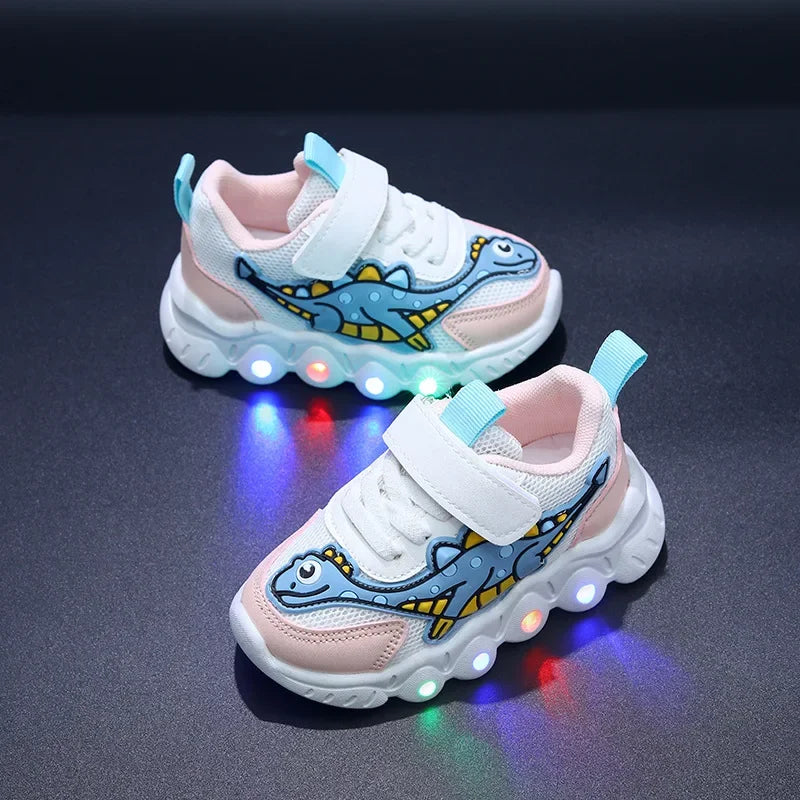 Smarte LED lyssko til piger og drenge med nem velcro for god komfort hele dagen.