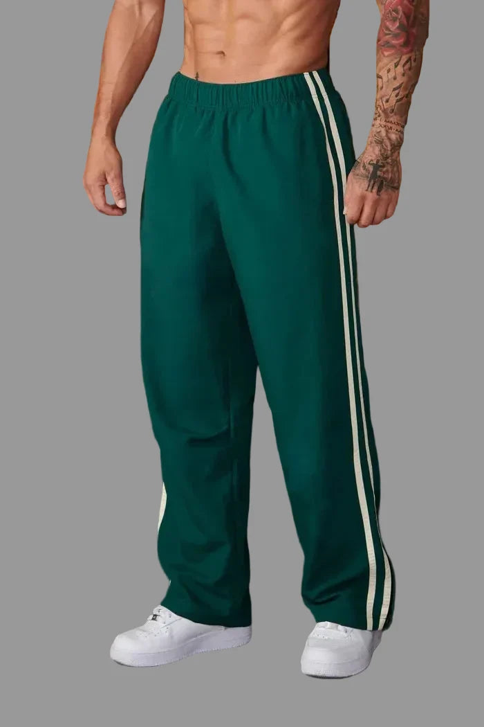 Bløde herre joggingbukser i strækbart polyester-bomuldsmix for optimal komfort og bevægelsesfrihed.