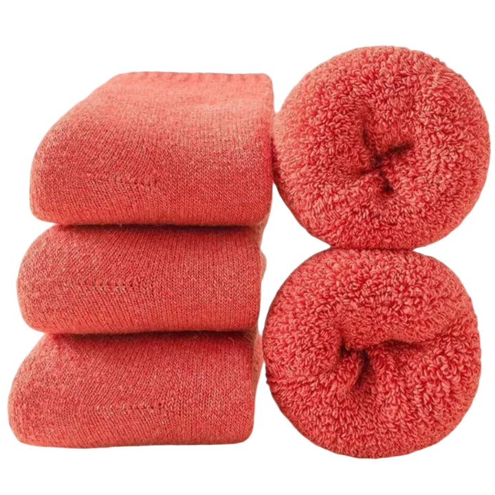 Varme unisex støvlesokker i 3-pak med fleece, designet til at holde fødderne varme om vinteren.