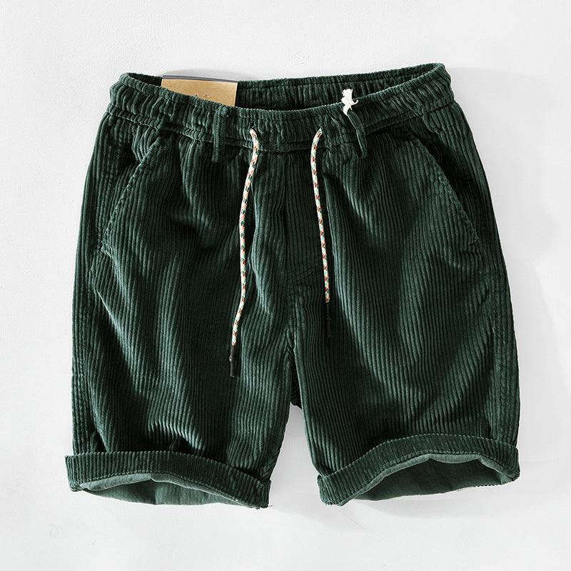 Herre løse forårs shorts med justerbar snøre, perfekte til afslappet forårsstil og fritid.