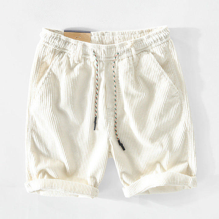 Afslappede herre snøreshorts i løs pasform, perfekte til sommerdage, fritid og behagelig bevægelse.