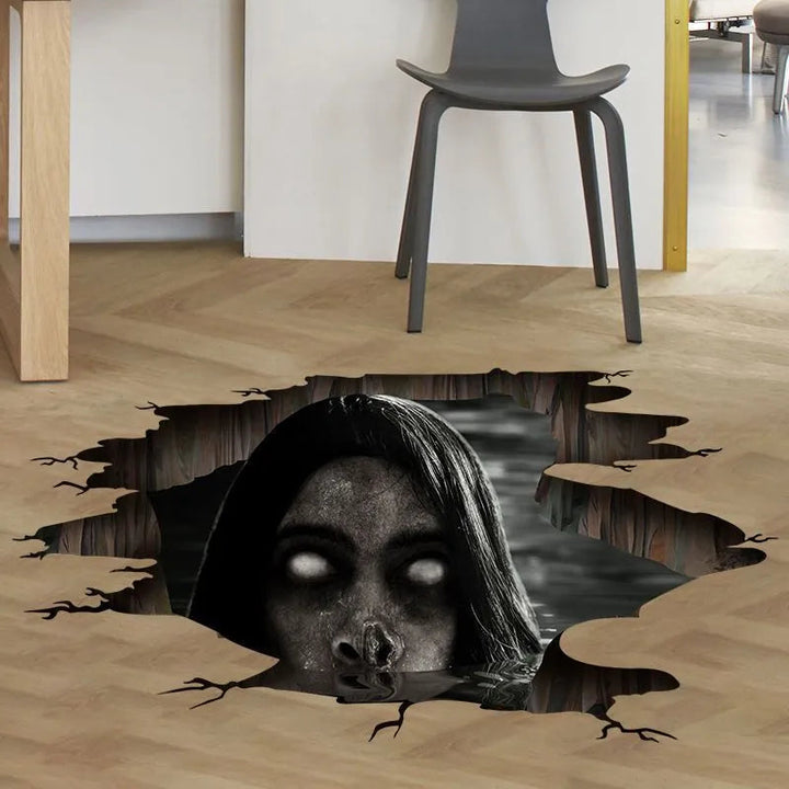Levende 3D vægklistermærker med Halloween tema, der forvandler ethvert rum til en festzone.