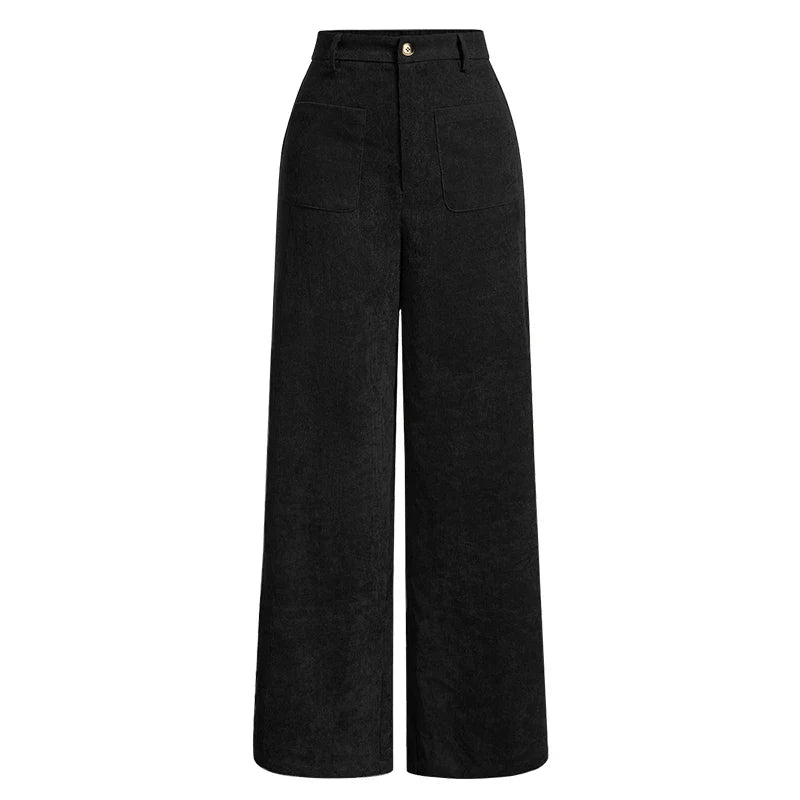Stilfulde damebukser (jeans) med høj talje, smarte knapper og funktionelle lommer til enhver anledning.