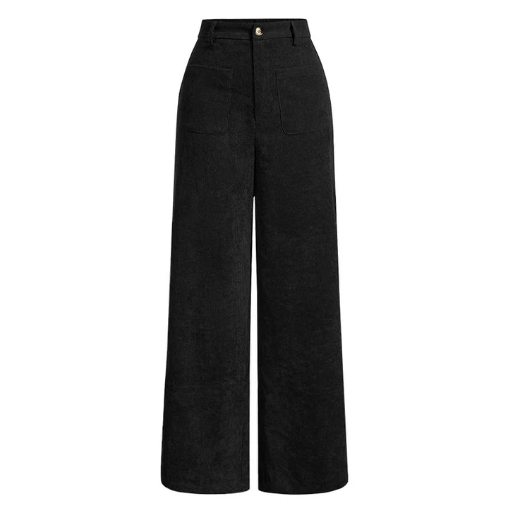 Stilfulde damebukser (jeans) med høj talje, smarte knapper og funktionelle lommer til enhver anledning.