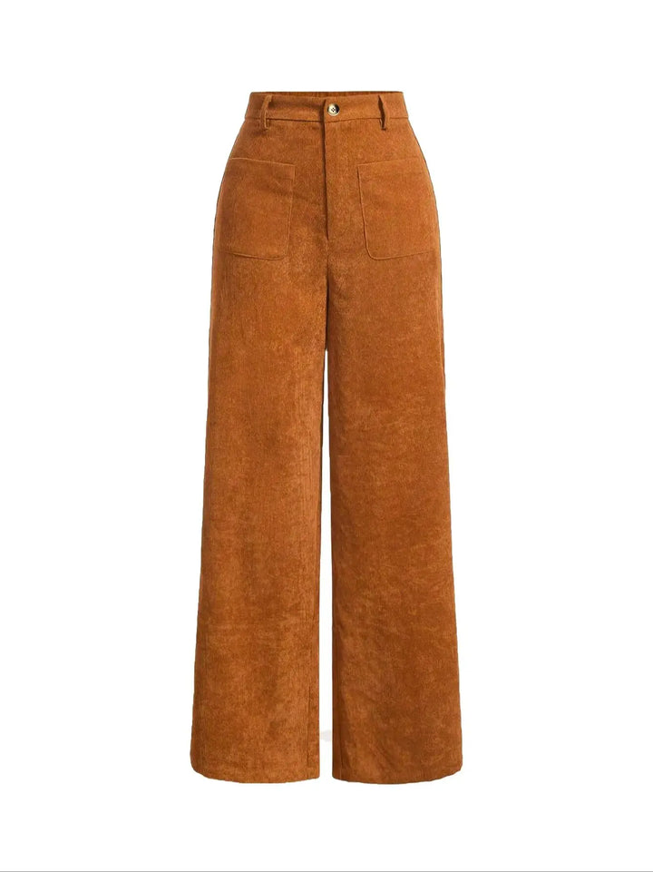 Komfortable damejeans med høj talje, knapper og rummelige lommer til en alsidig og stilfuld hverdagsstil.