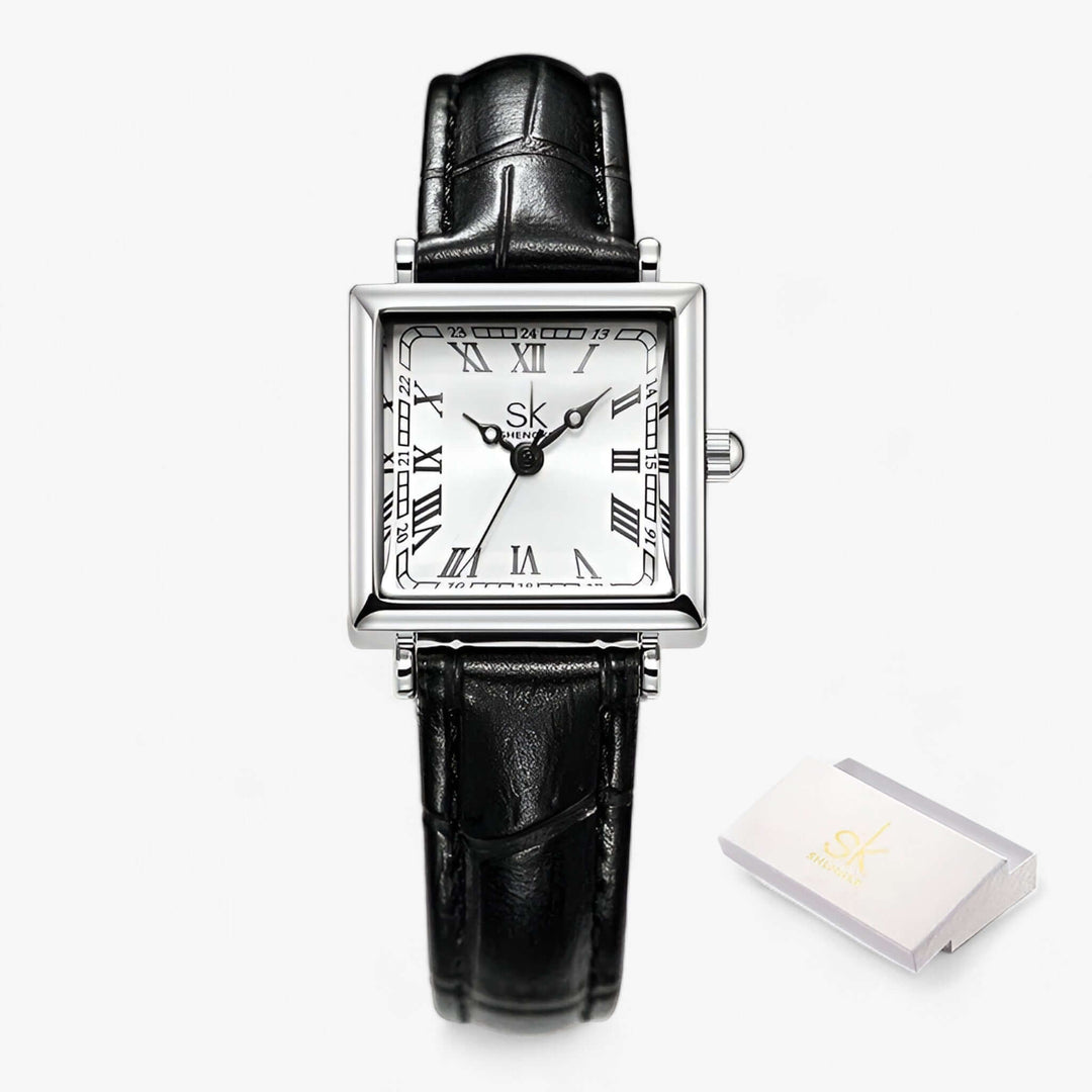 Kvinders firkantet armbåndsur - moderne og elegant