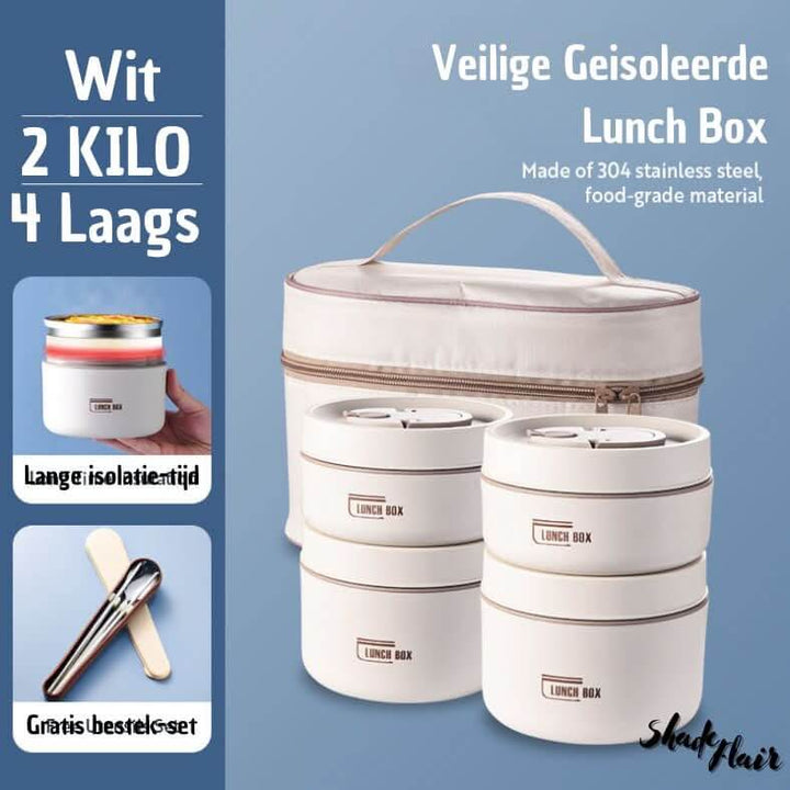 Isoleret madkassesæt i rustfrit stål - LunchMate