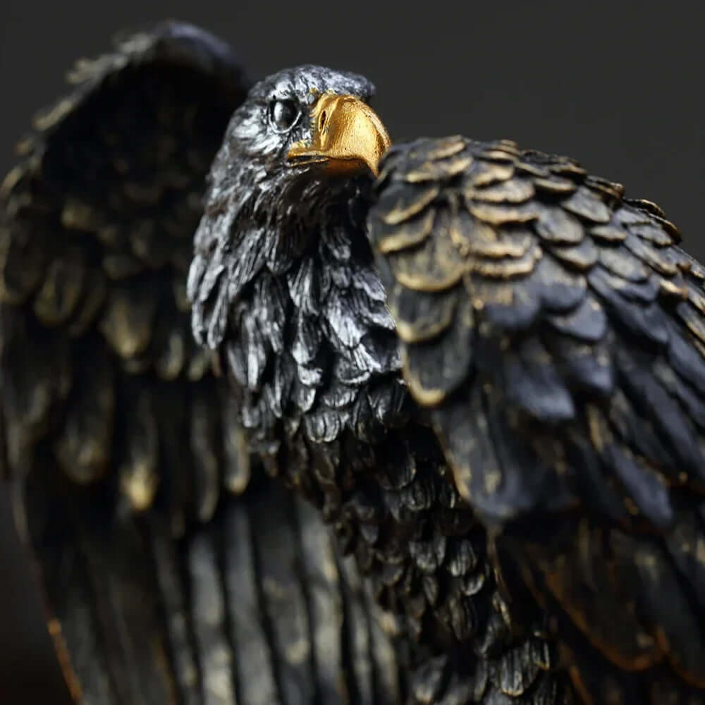 Majestætisk Ørnskulptur i Bronze