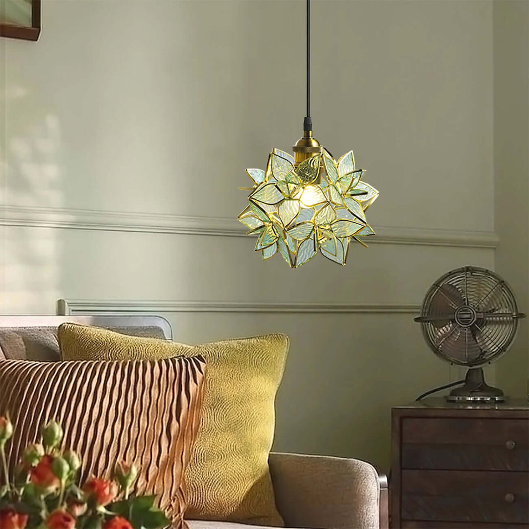 Håndlavet Kapiz Skal Loftslampe