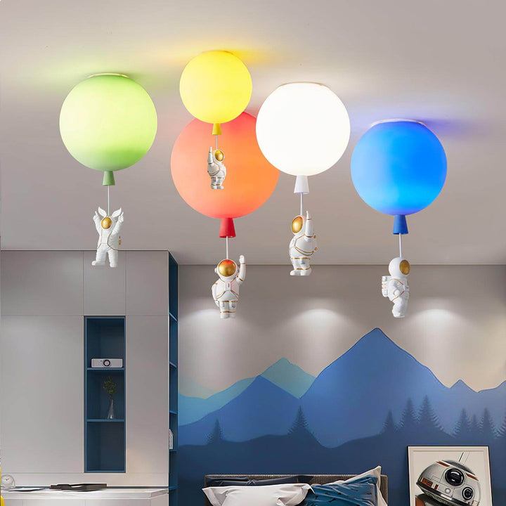 Moderne LED "Måne & Astronaut" Loftslampe