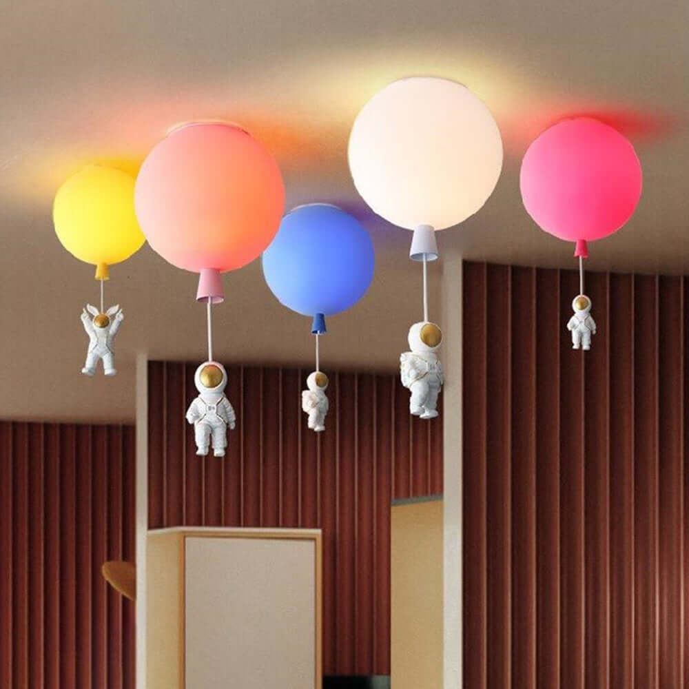 Moderne LED "Måne & Astronaut" Loftslampe