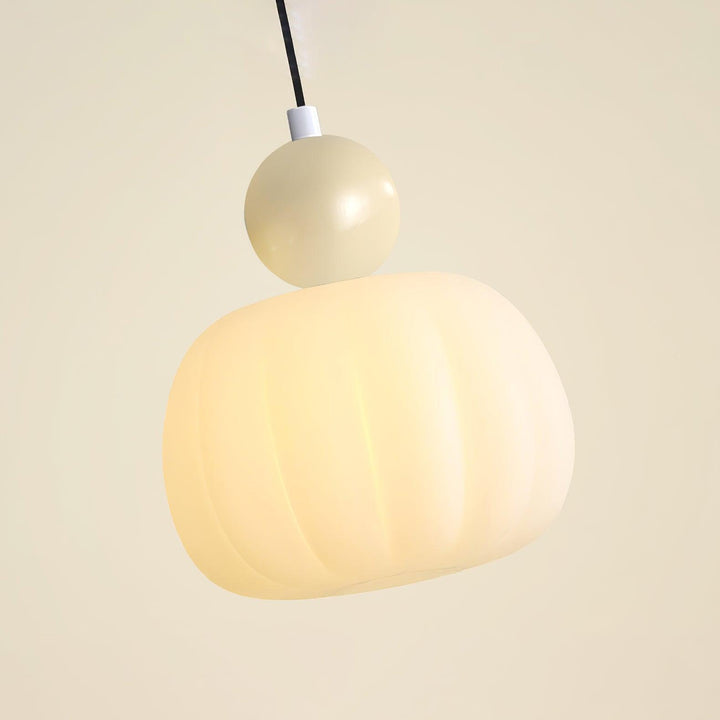 Elegant Græskar Pendellampe, 14 cm