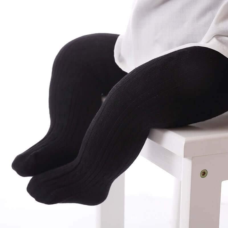 Pigernes Bomuldsstrikket Leggings: Bløde, Behagelige & Stilfulde