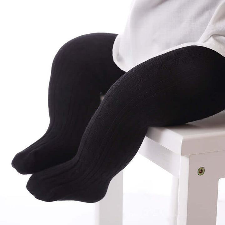 Pigernes Bomuldsstrikket Leggings: Bløde, Behagelige & Stilfulde