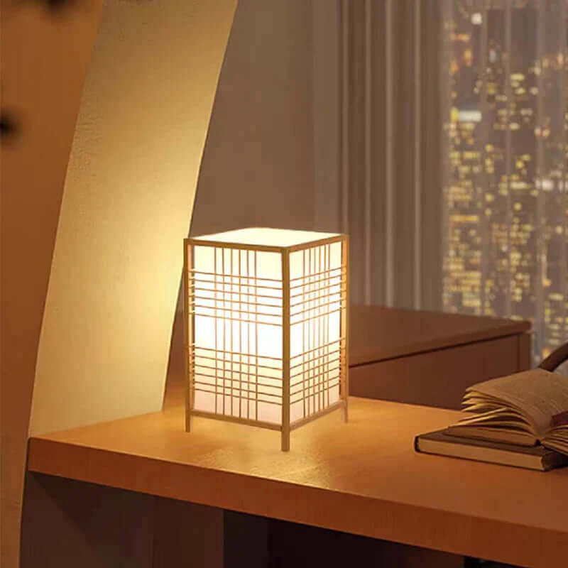 Japansk Bambus Bordlampe for Zen Indretning
